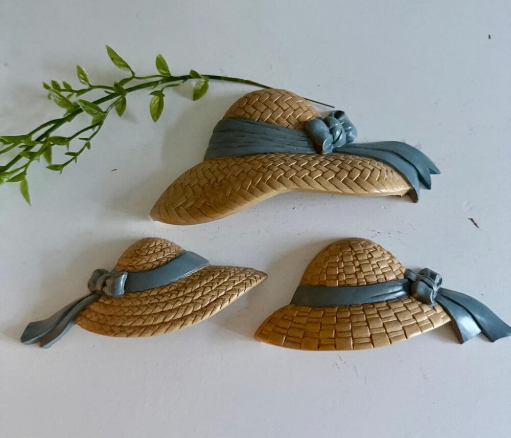 Burwood Wall Plaques Set of 3 | Faux Woven Basket Wall Decor